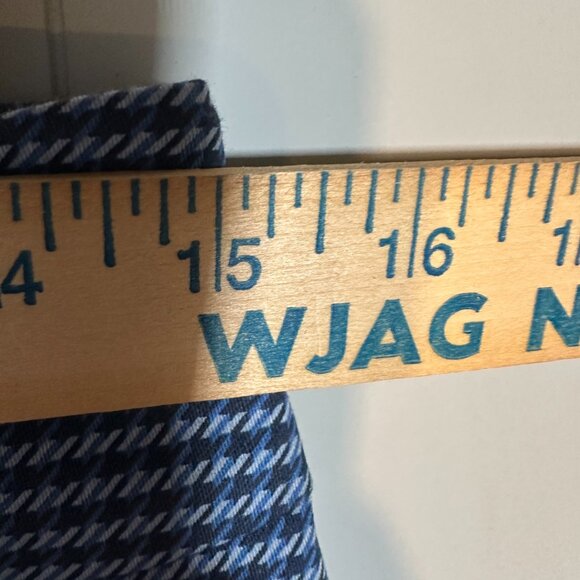 Croft & Barrow Womens Pull On Pants Size 4  Blue Checkered Straight Leg Slimmin - Picture 8 of 10